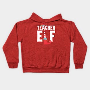 Teacher Elf Funny Christmas Kids Hoodie